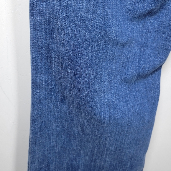 Morrison Starlet Blue Boot Crop Jeans Mid Rise Size 28 Distressed Hem - Picture 8 of 9